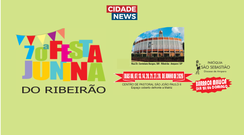 Paróquia São Sebastião celebra a 70ª edição da tradicional Festa Junina do Ribeirão em Amparo Paróquia São Sebastião celebra a 70ª edição da tradicional Festa Junina do Ribeirão em Amparo